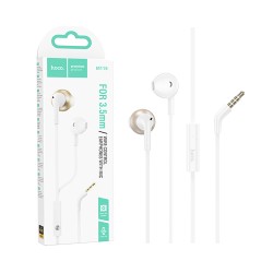 Auscultadores com Cabo Hoco M115 Sagacious com Microfone 3,5mm 1,2m Branco Auscultadores com Cabo Hoco M115 Sagacious com Microfone 3,5mm 1,2m Branco